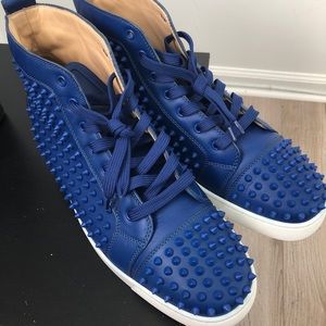 Blue Spiked Louboutins